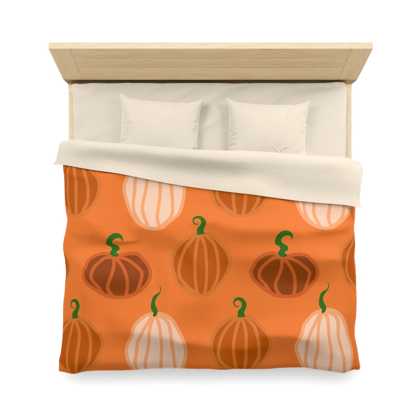 Pumpkin Microfiber Duvet Cover