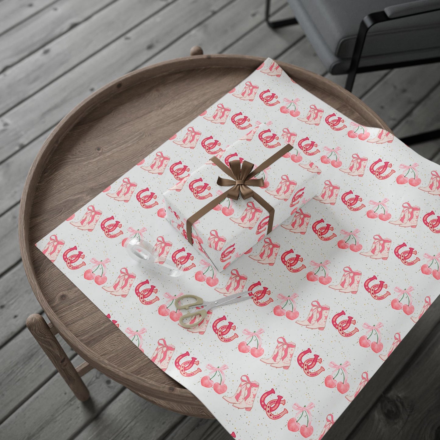Pink Cowgirl Wrapping Papers
