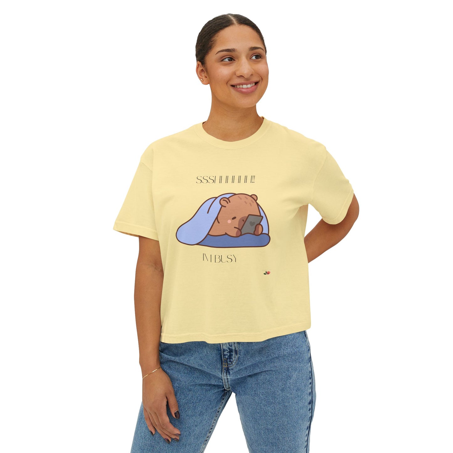 Sshhhh!! Im Busy Women's Boxy Tee