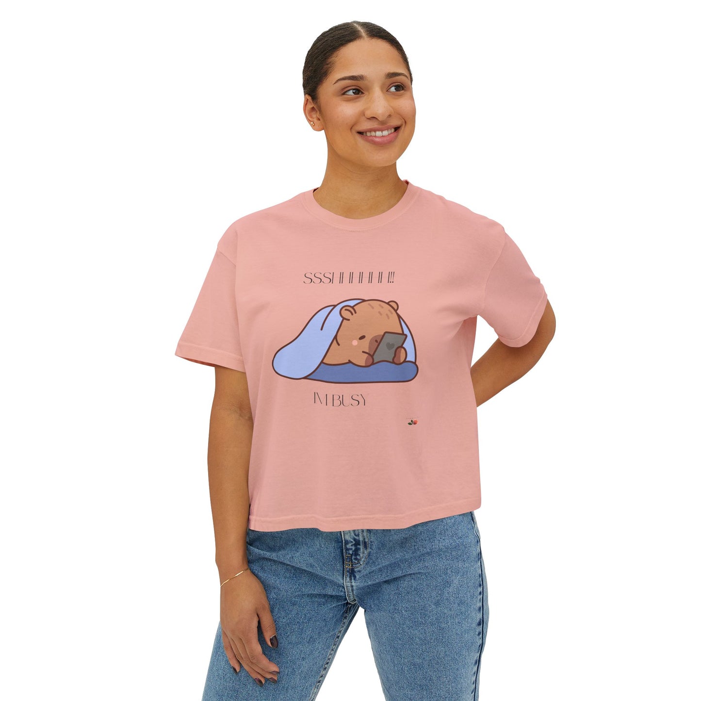 Sshhhh!! Im Busy Women's Boxy Tee