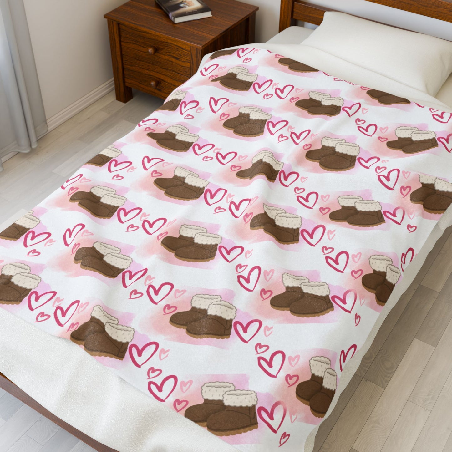 UGG Lover Velveteen Plush Blanket
