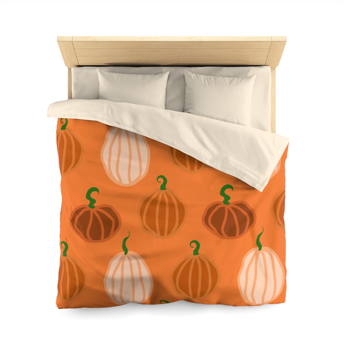 Pumpkin Microfiber Duvet Cover