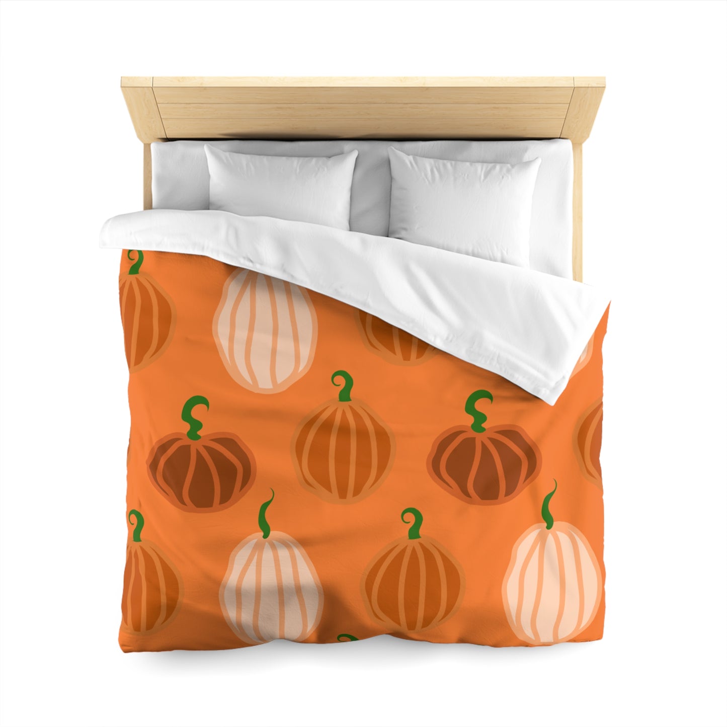 Pumpkin Microfiber Duvet Cover