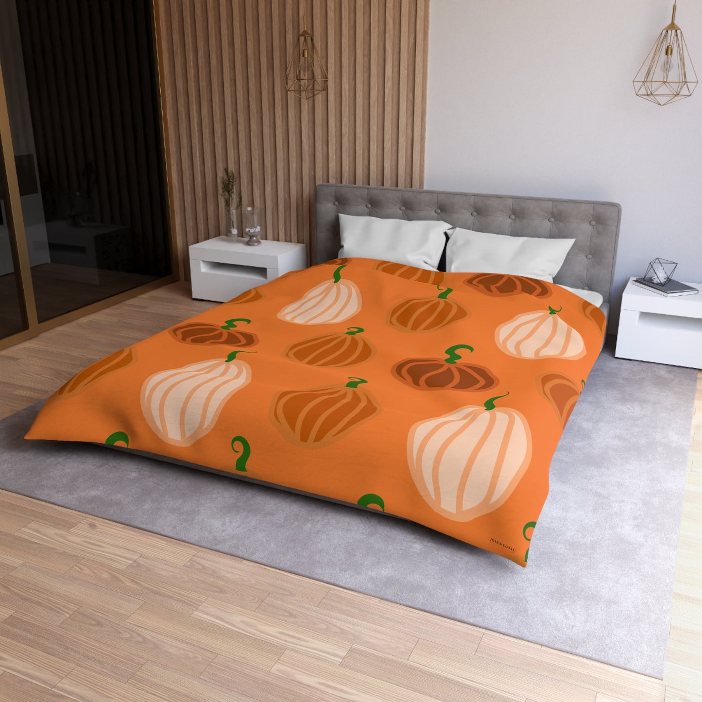 Pumpkin Microfiber Duvet Cover