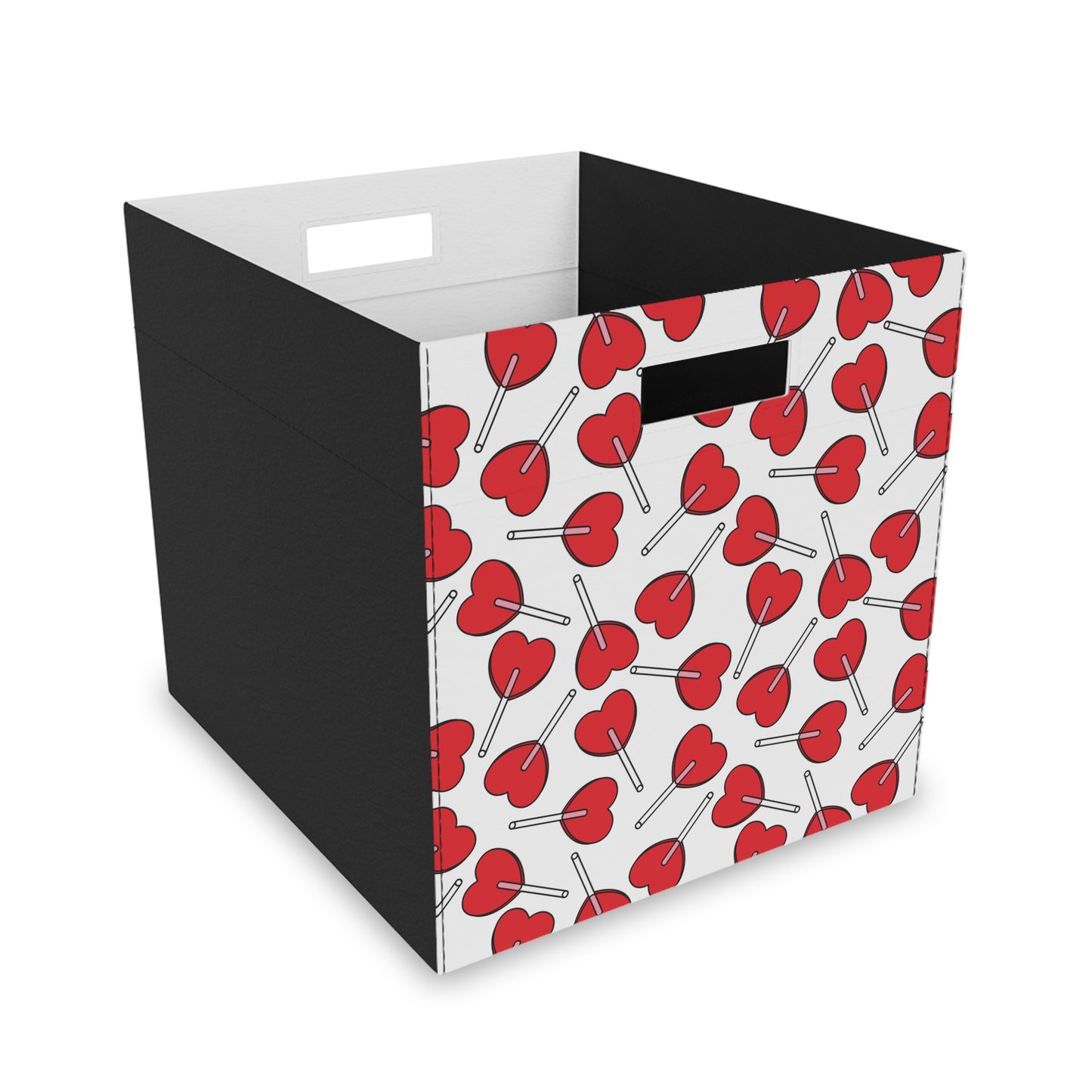 Heart Lollipop Felt Storage Box