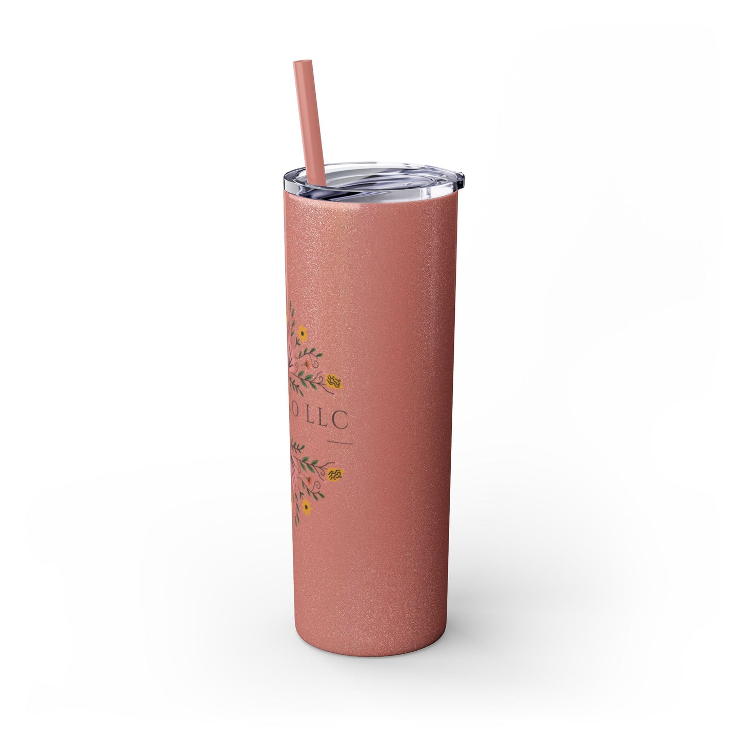 JOAB&Co LLC Skinny Tumbler with Straw, 20oz
