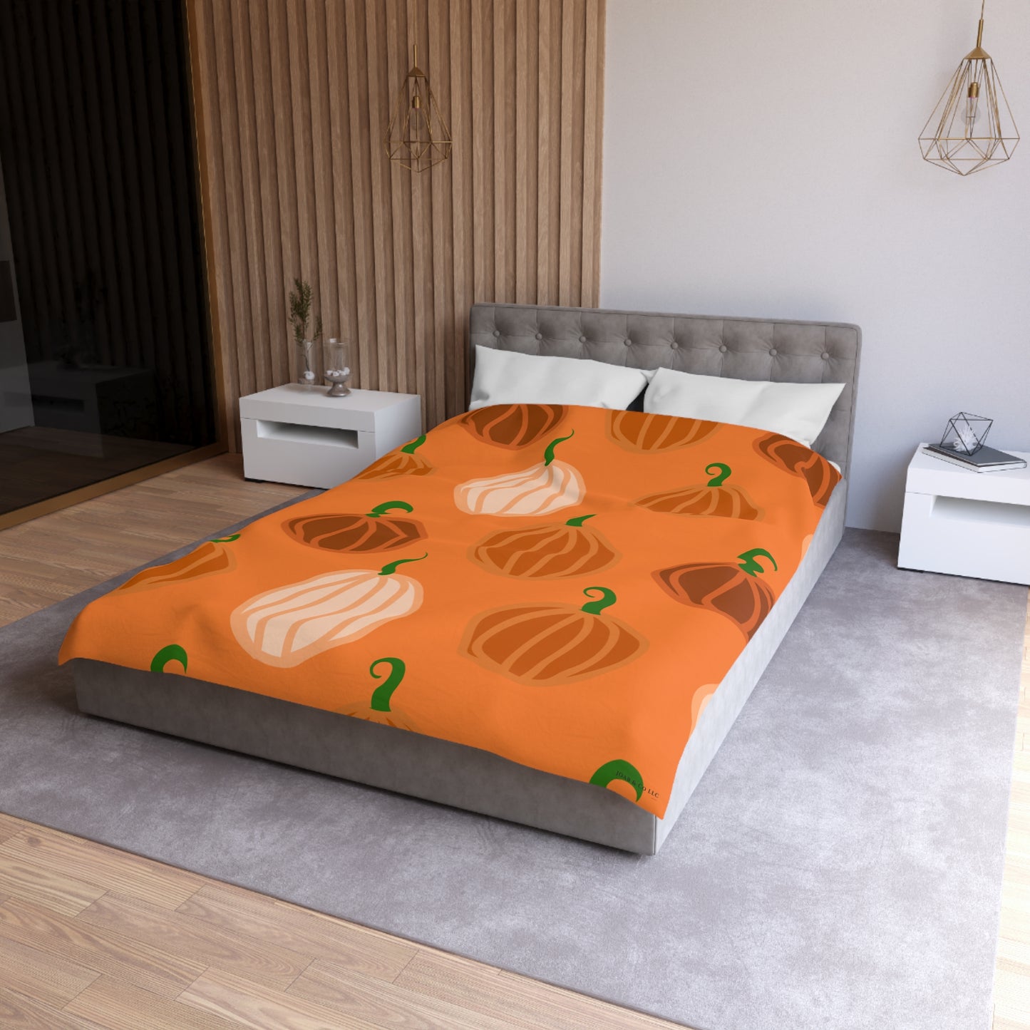 Pumpkin Microfiber Duvet Cover