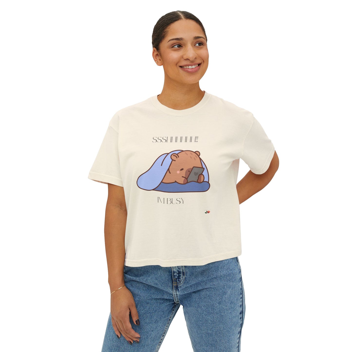 Sshhhh!! Im Busy Women's Boxy Tee