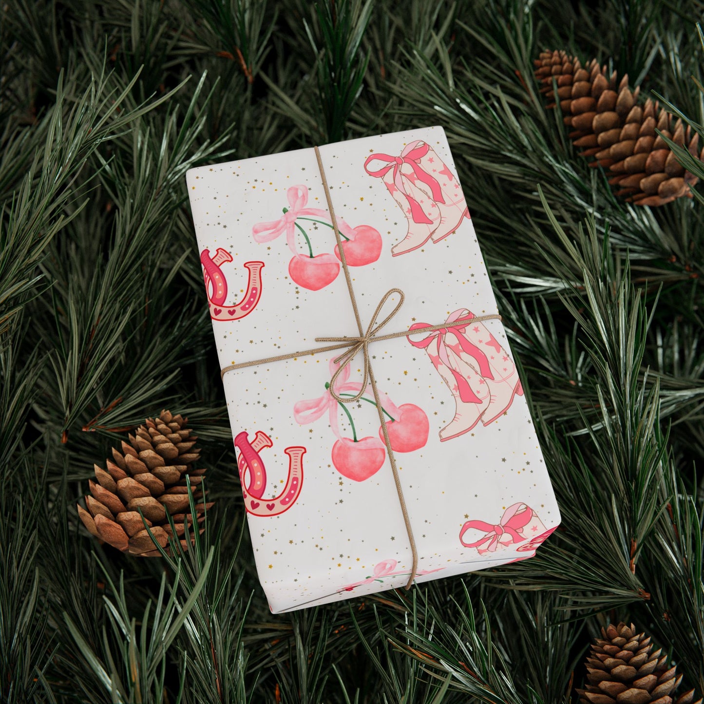 Pink Cowgirl Wrapping Papers