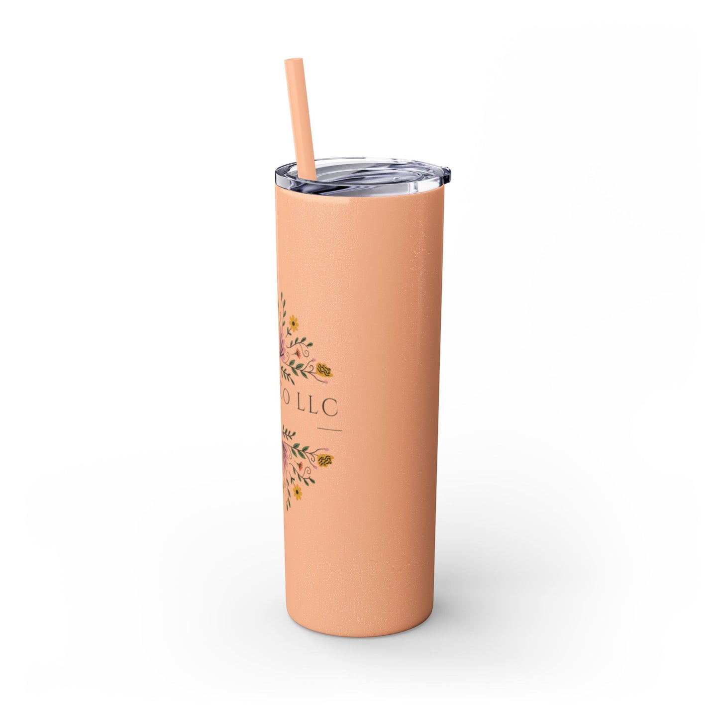 JOAB&Co LLC Skinny Tumbler with Straw, 20oz