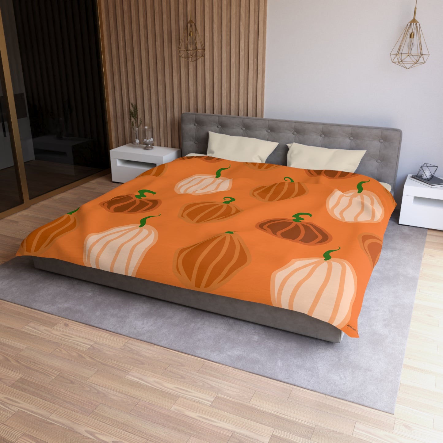 Pumpkin Microfiber Duvet Cover