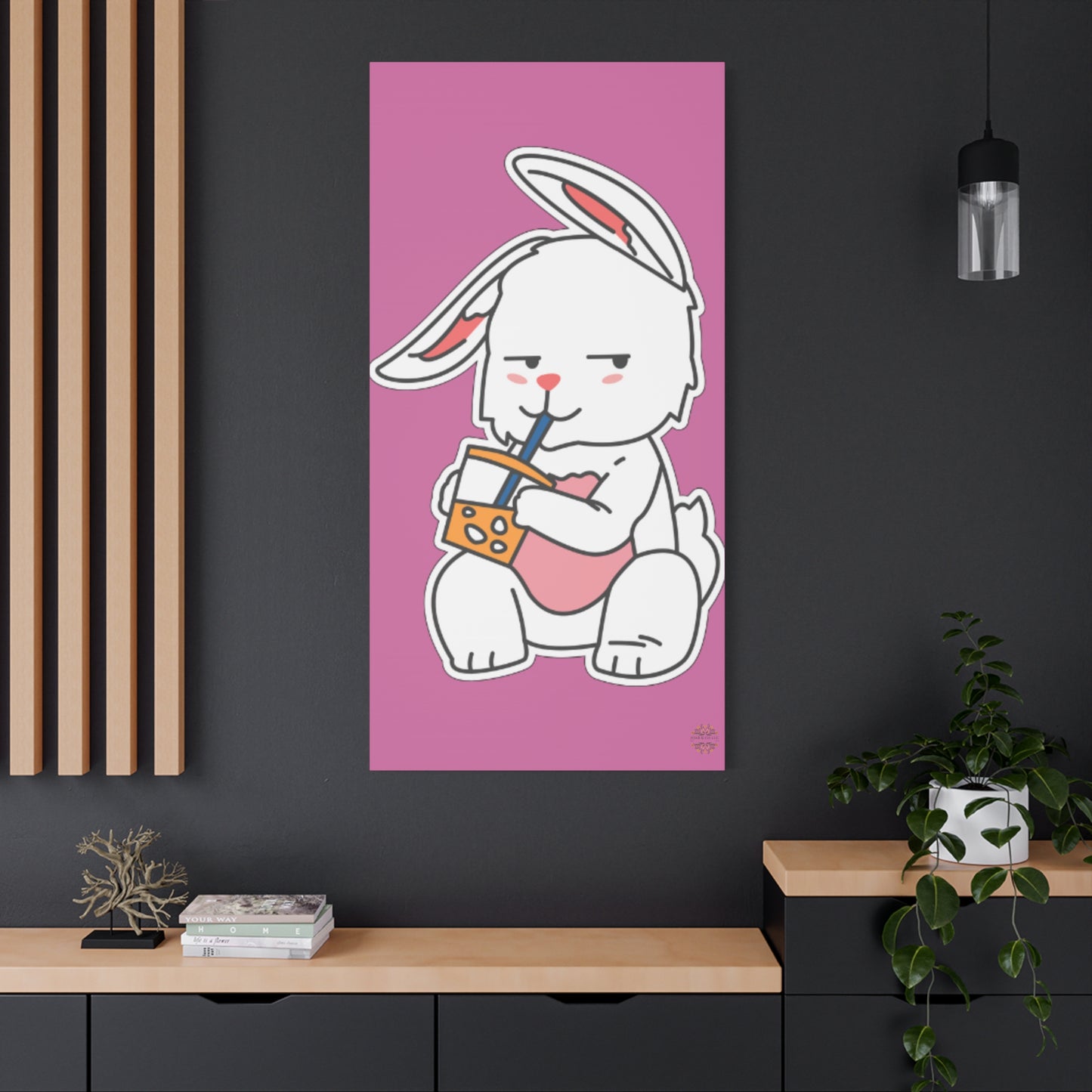 Classic Side Eye Bunny Canvas