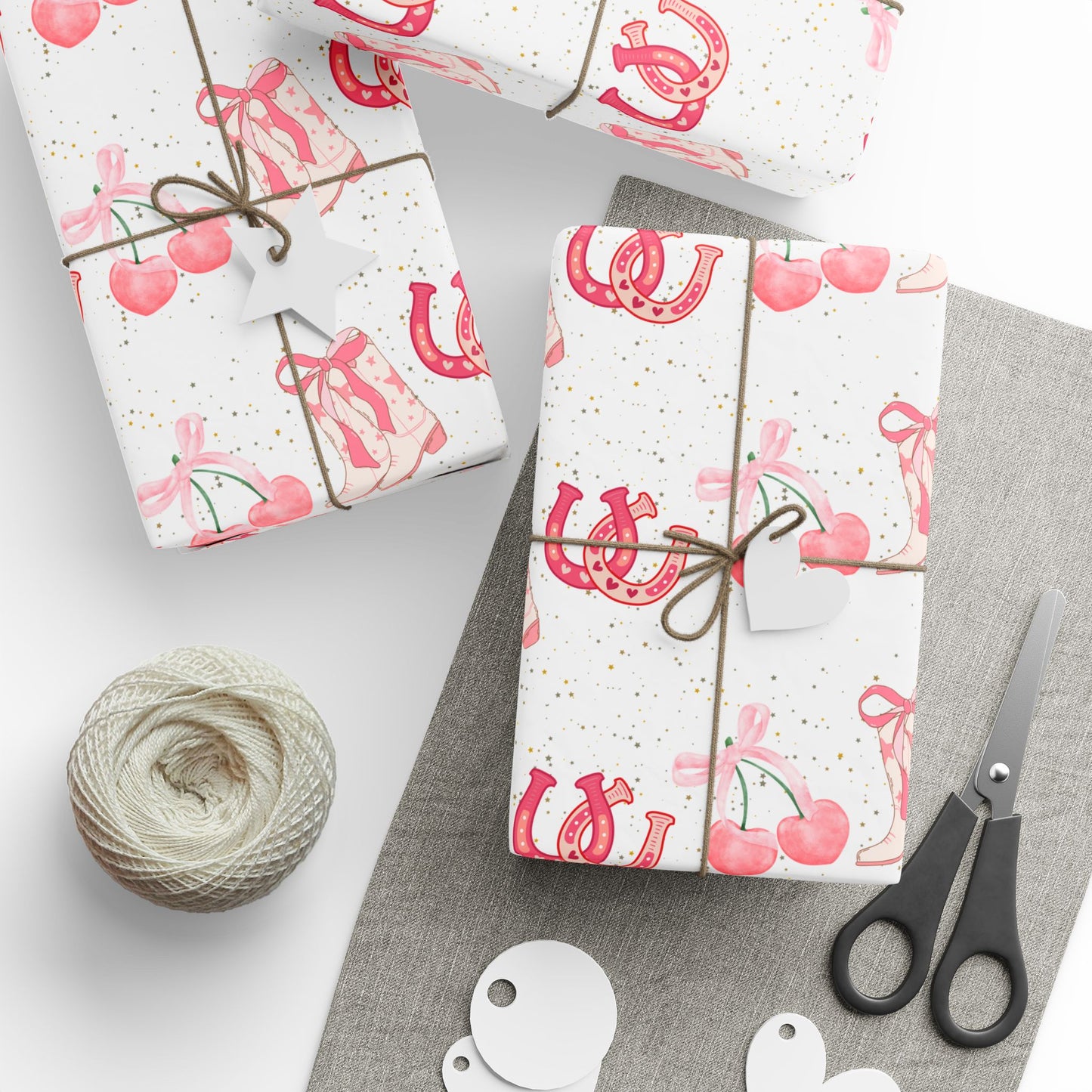 Pink Cowgirl Wrapping Papers