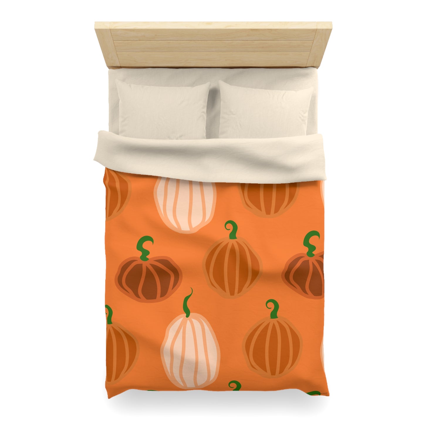 Pumpkin Microfiber Duvet Cover
