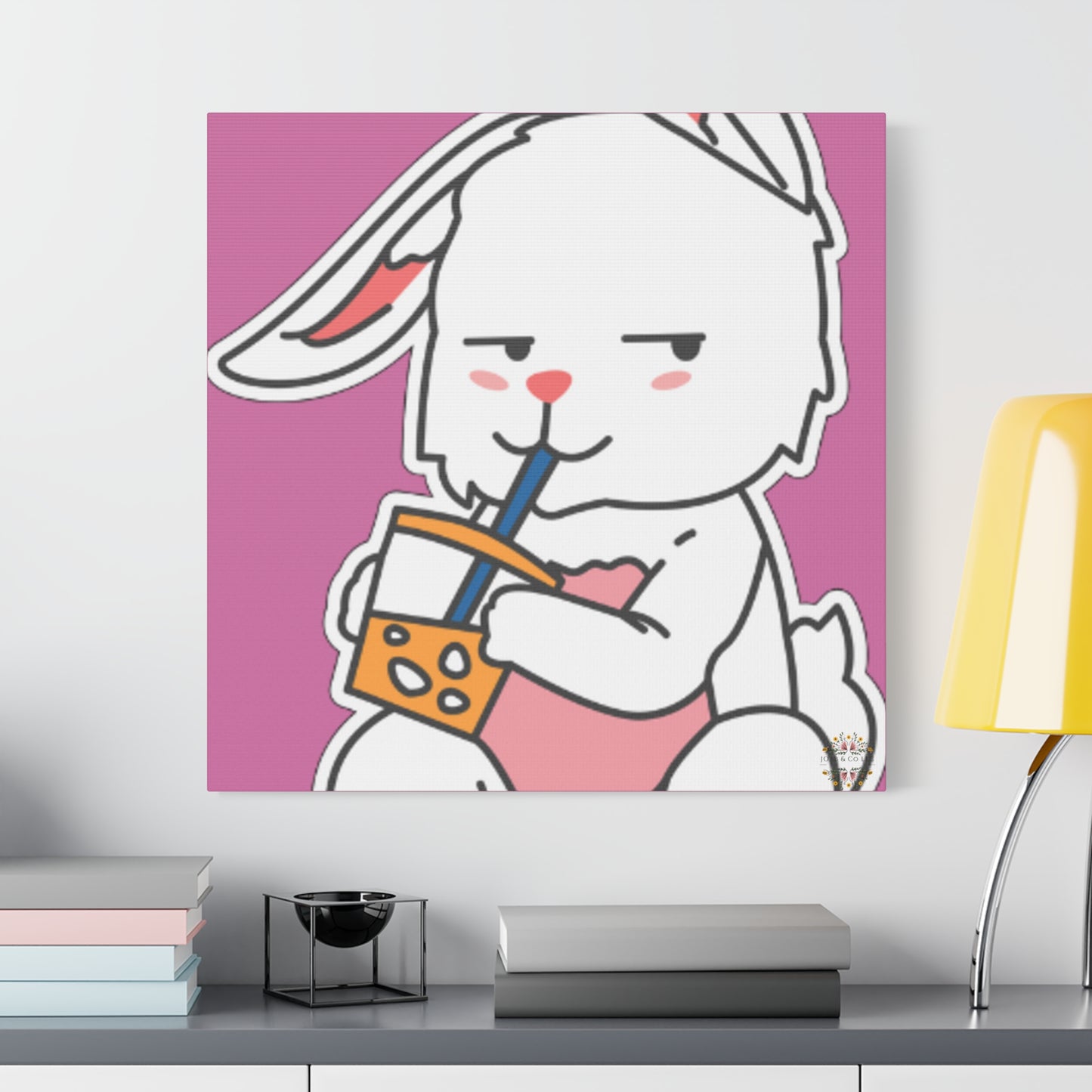 Classic Side Eye Bunny Canvas