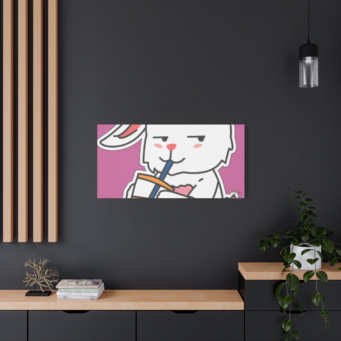 Classic Side Eye Bunny Canvas