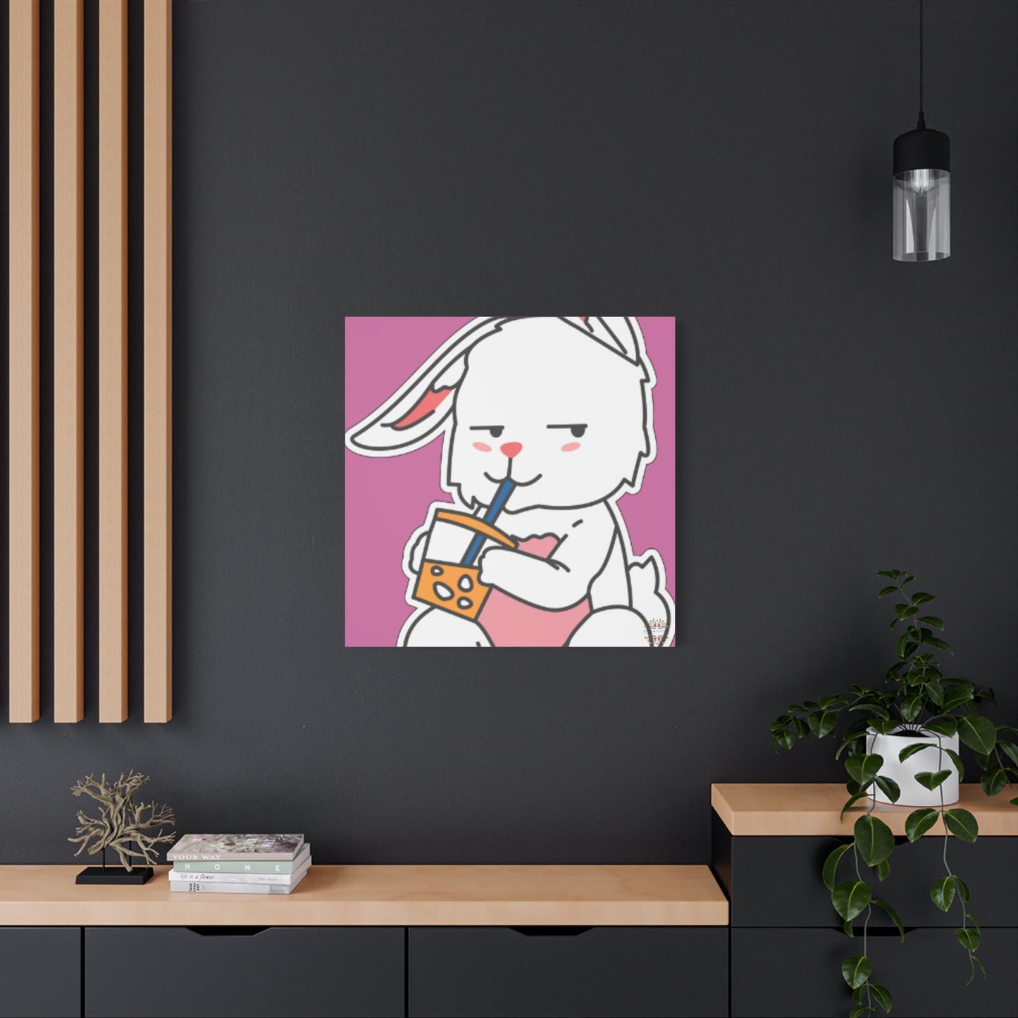 Classic Side Eye Bunny Canvas