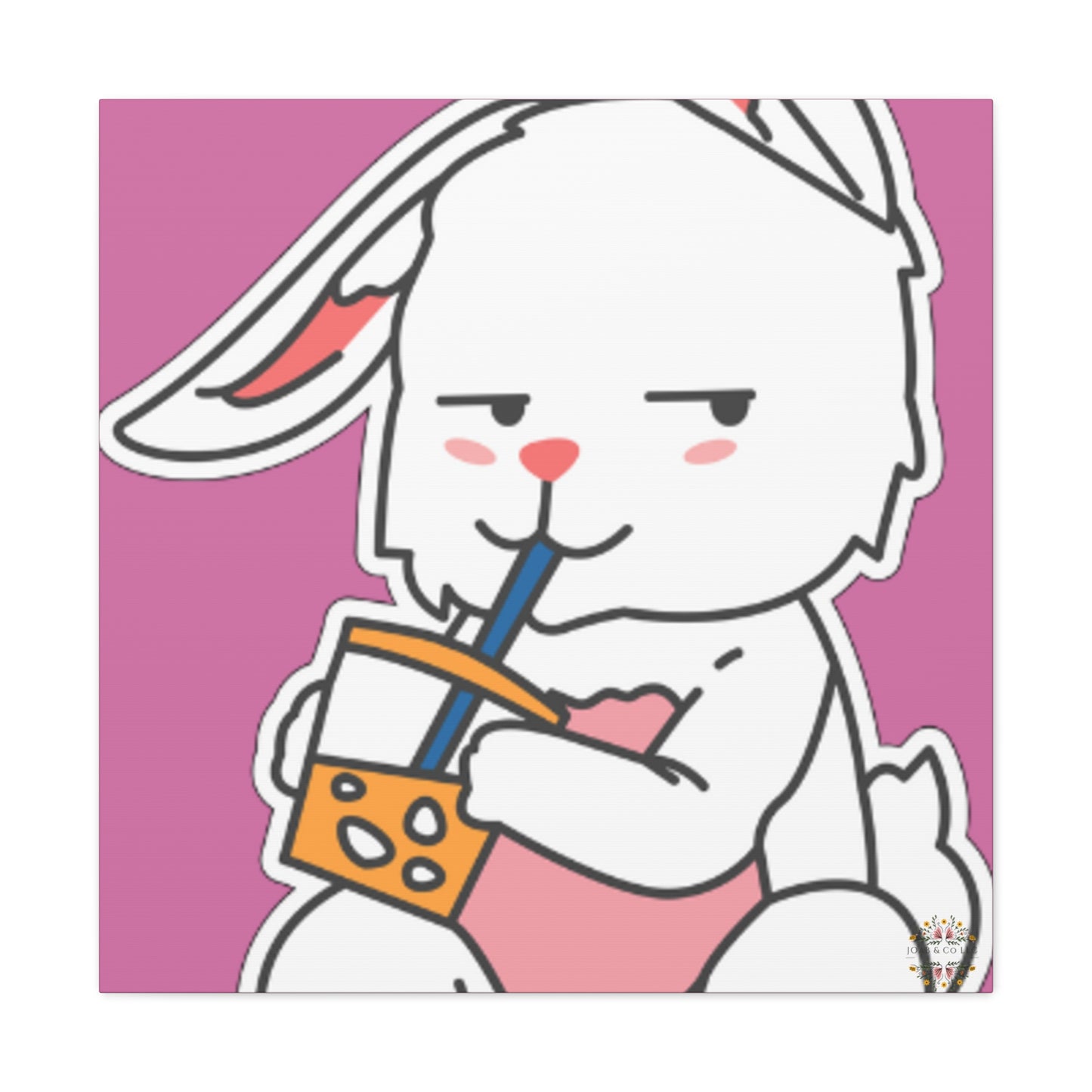 Classic Side Eye Bunny Canvas