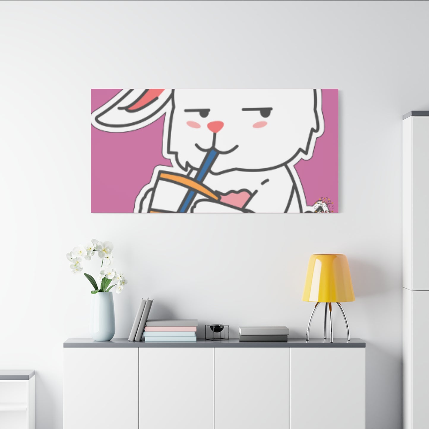 Classic Side Eye Bunny Canvas