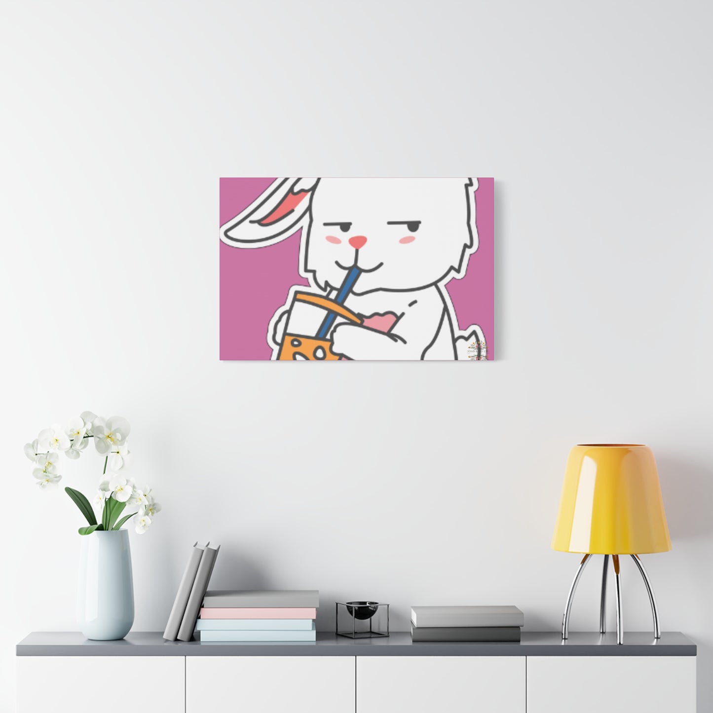 Classic Side Eye Bunny Canvas