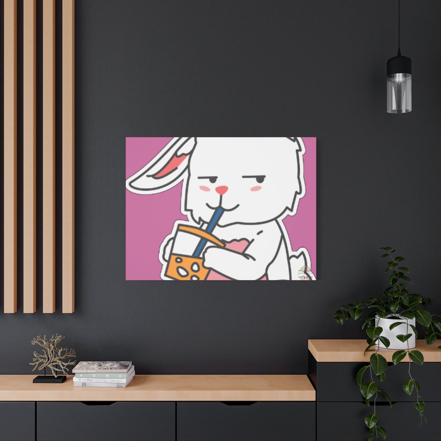Classic Side Eye Bunny Canvas