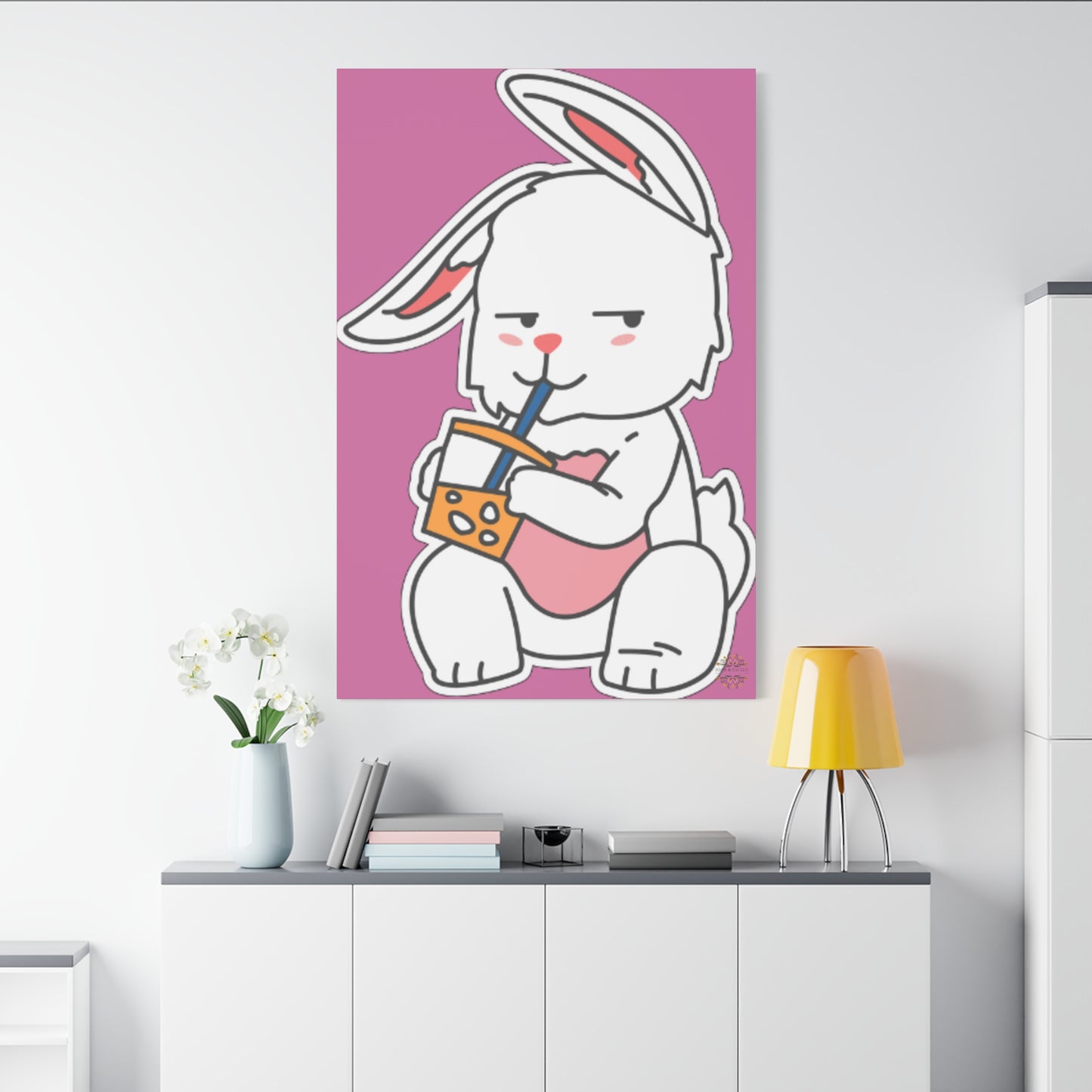 Classic Side Eye Bunny Canvas