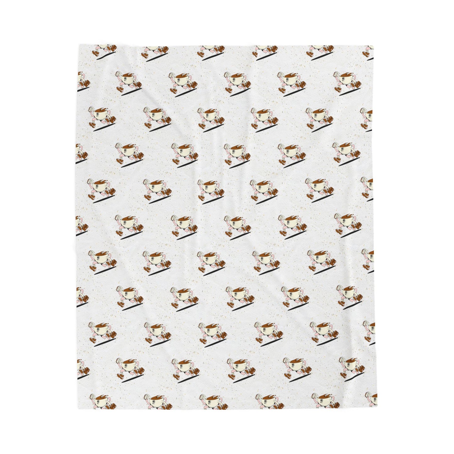 Coffee Lover Velveteen Plush Blanket