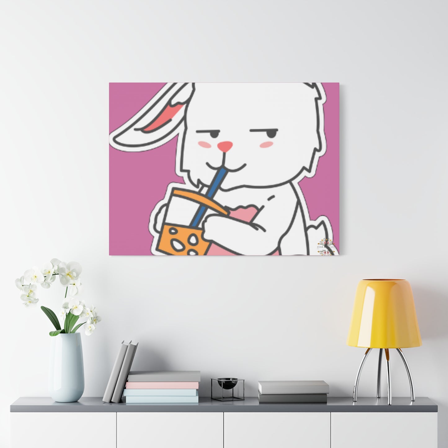 Classic Side Eye Bunny Canvas