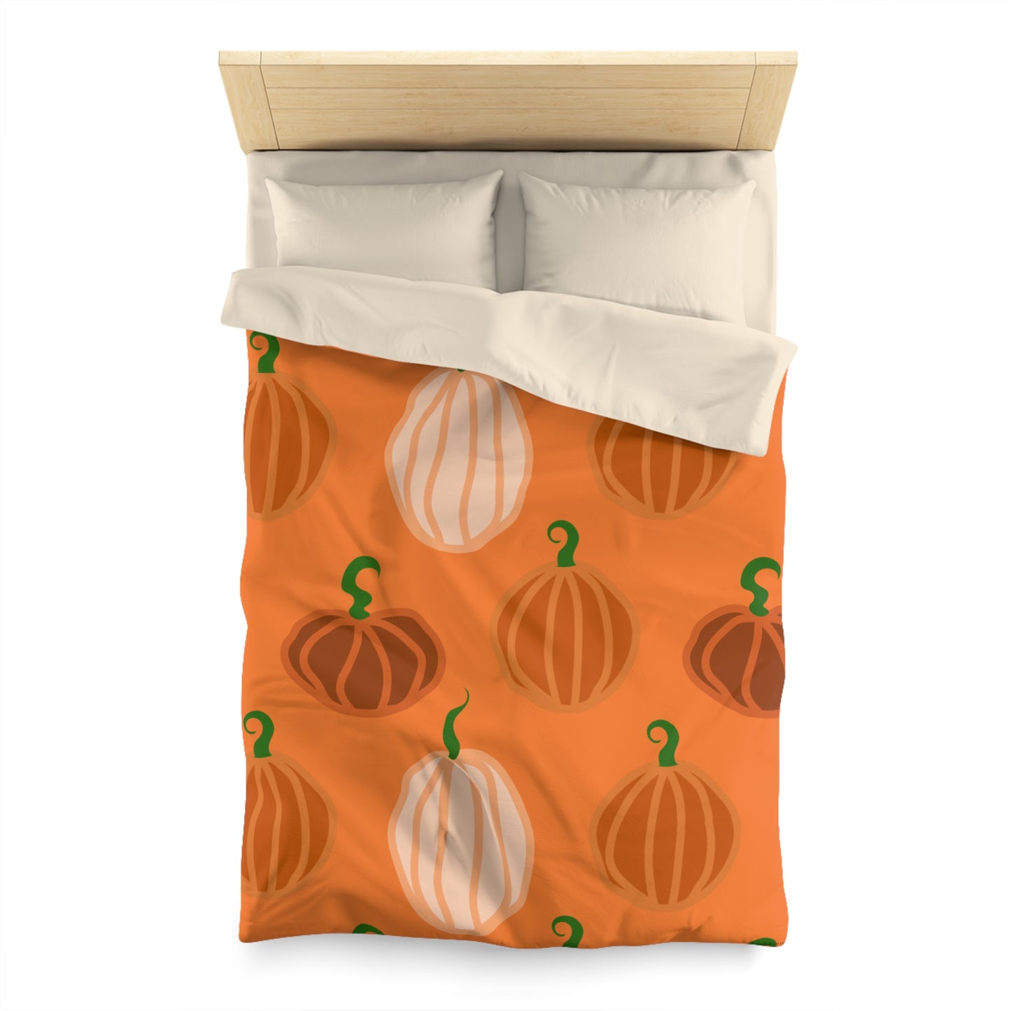 Pumpkin Microfiber Duvet Cover