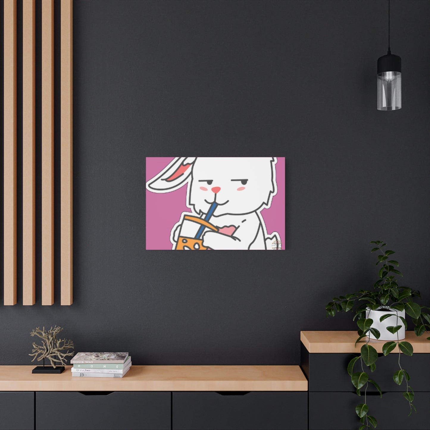 Classic Side Eye Bunny Canvas