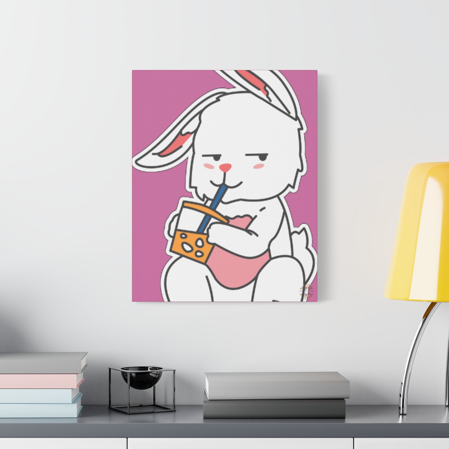 Classic Side Eye Bunny Canvas