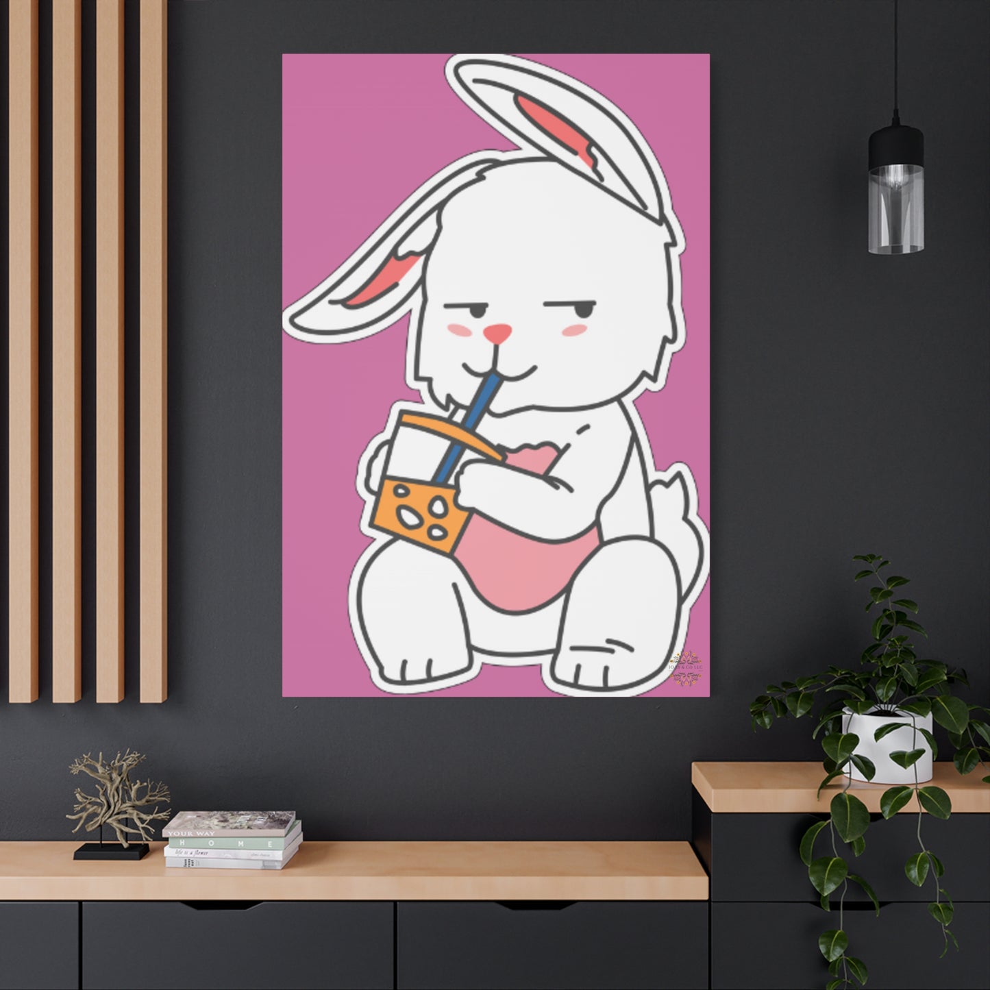 Classic Side Eye Bunny Canvas