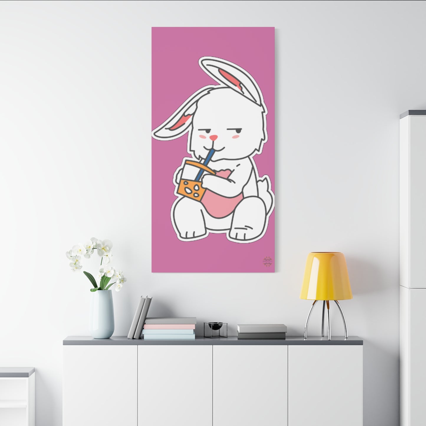 Classic Side Eye Bunny Canvas