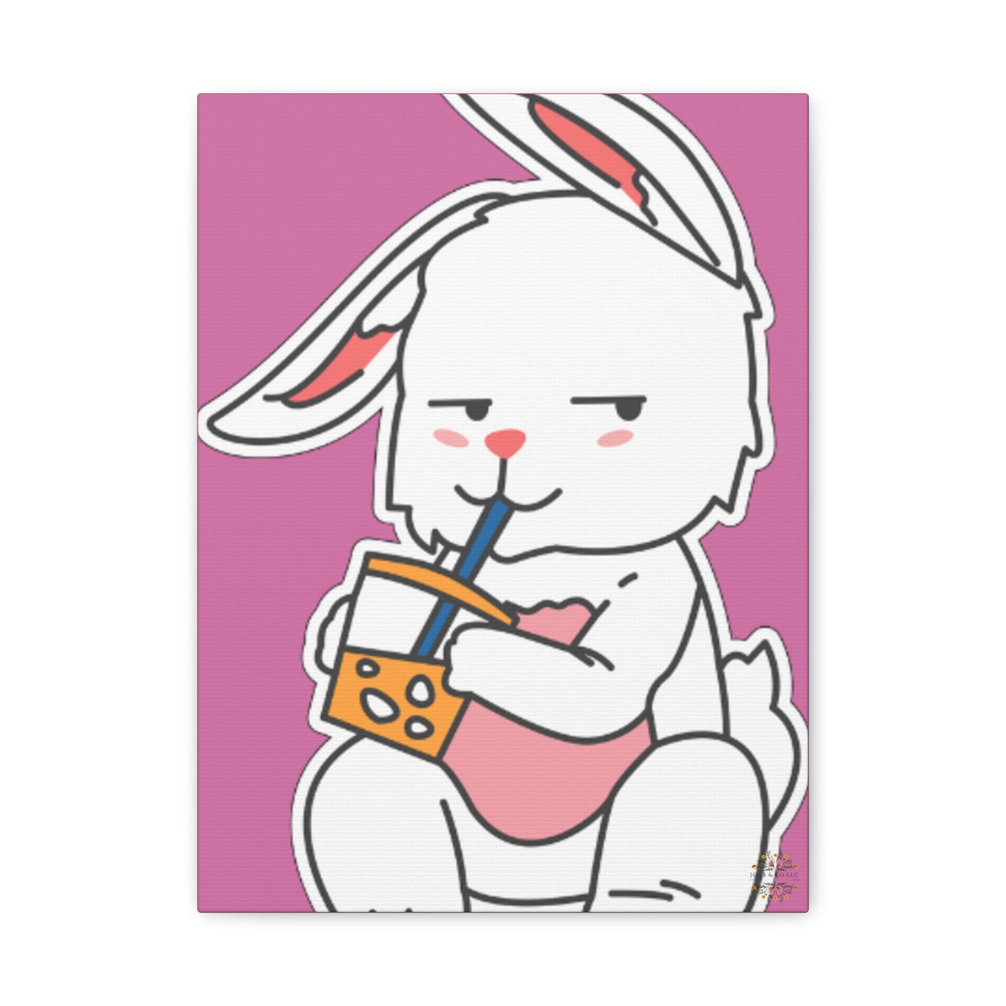 Classic Side Eye Bunny Canvas
