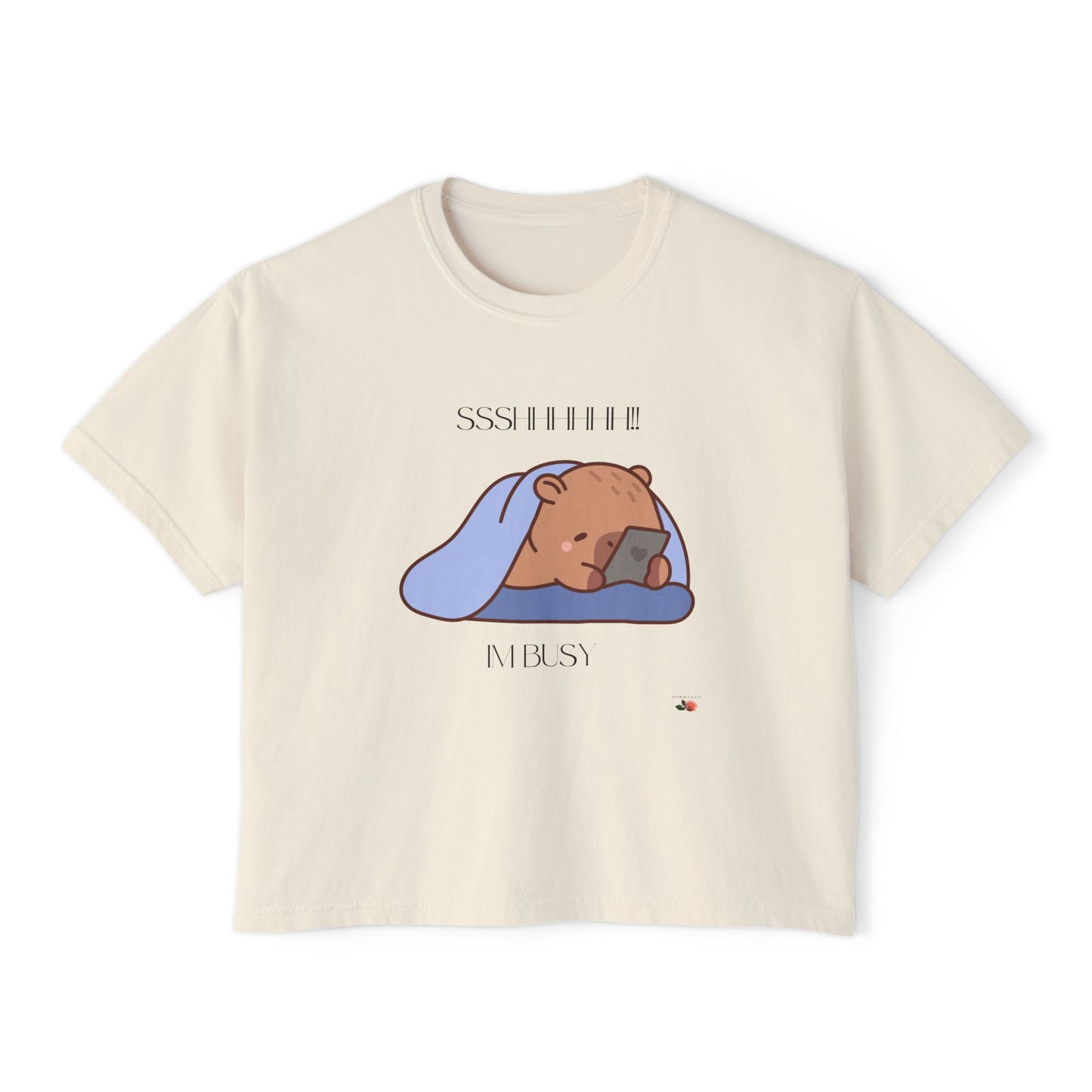 Sshhhh!! Im Busy Women's Boxy Tee