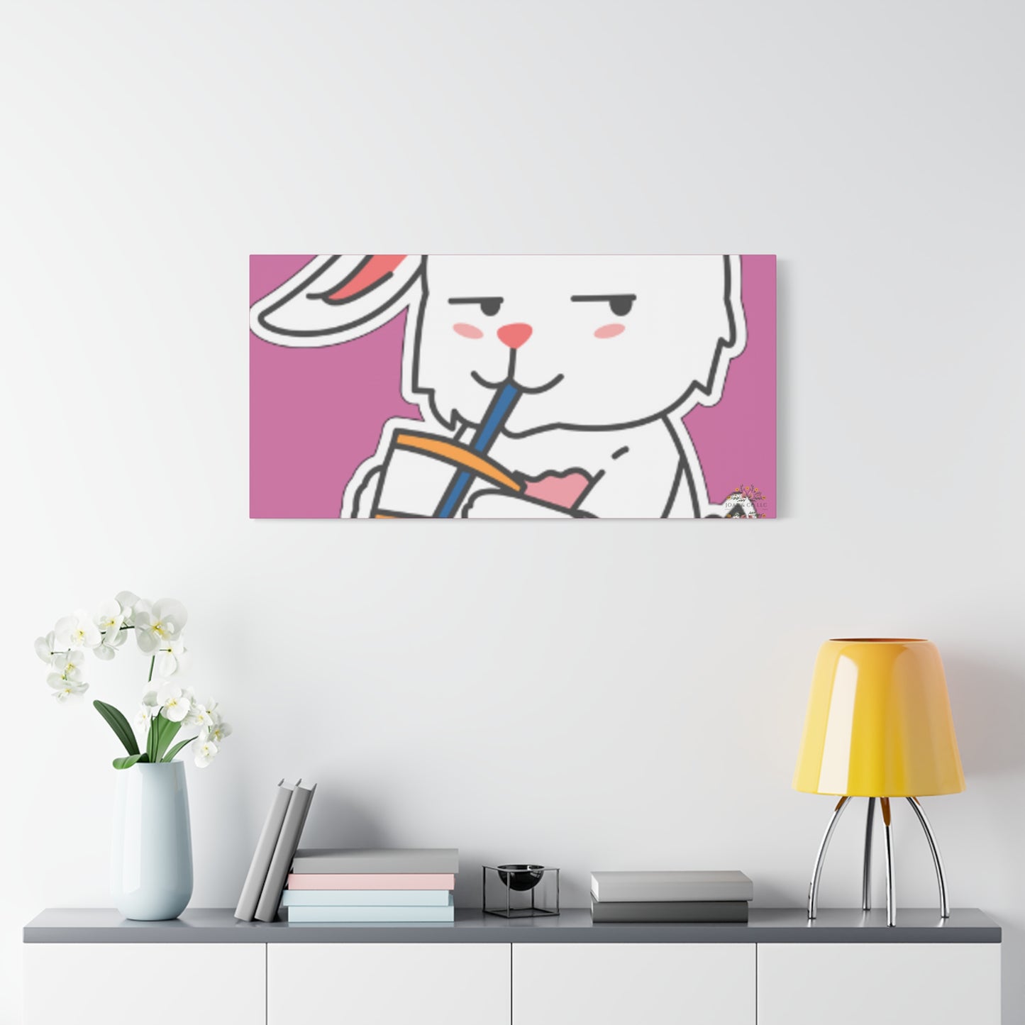 Classic Side Eye Bunny Canvas