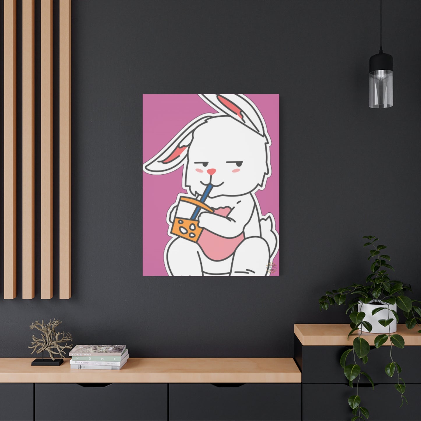 Classic Side Eye Bunny Canvas