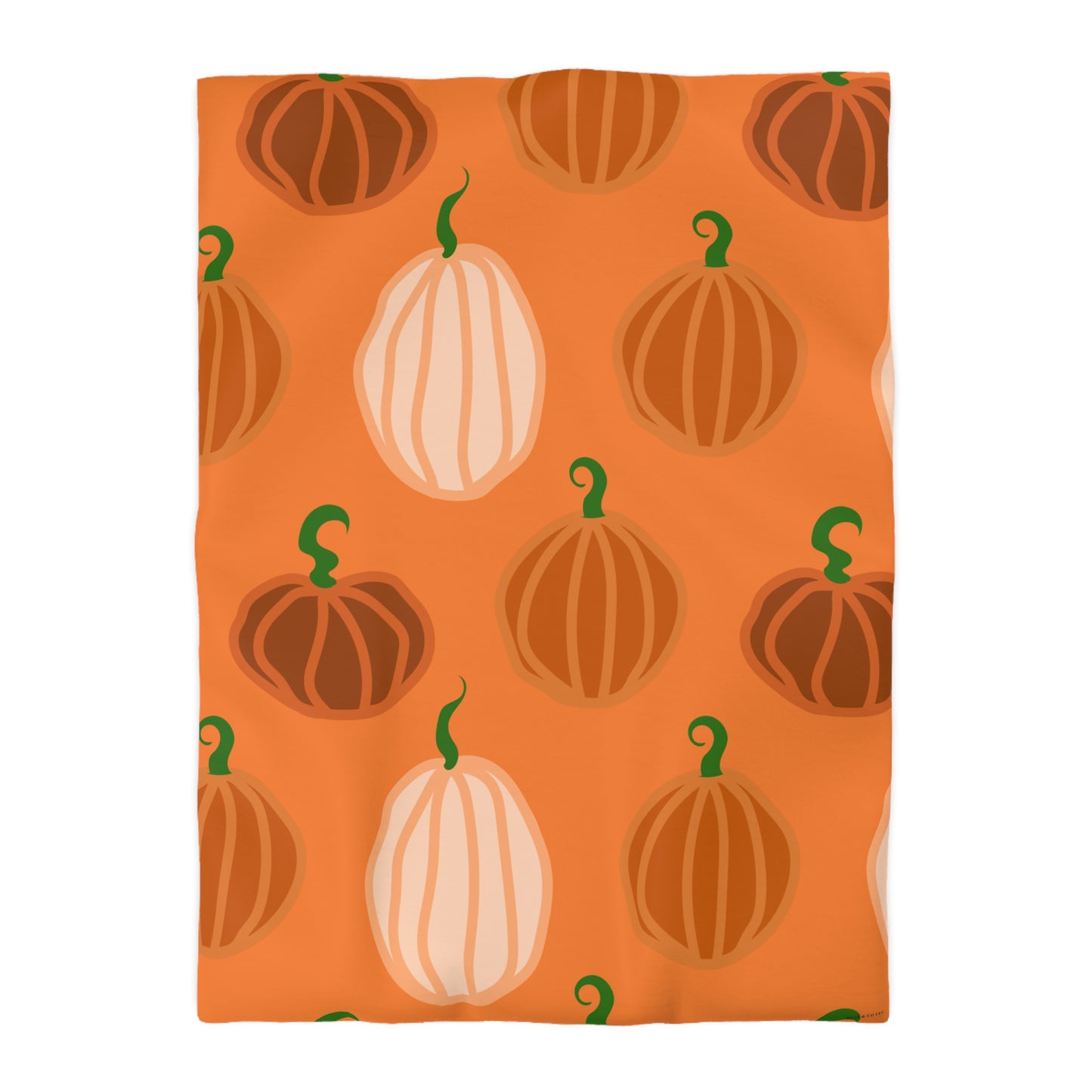 Pumpkin Microfiber Duvet Cover