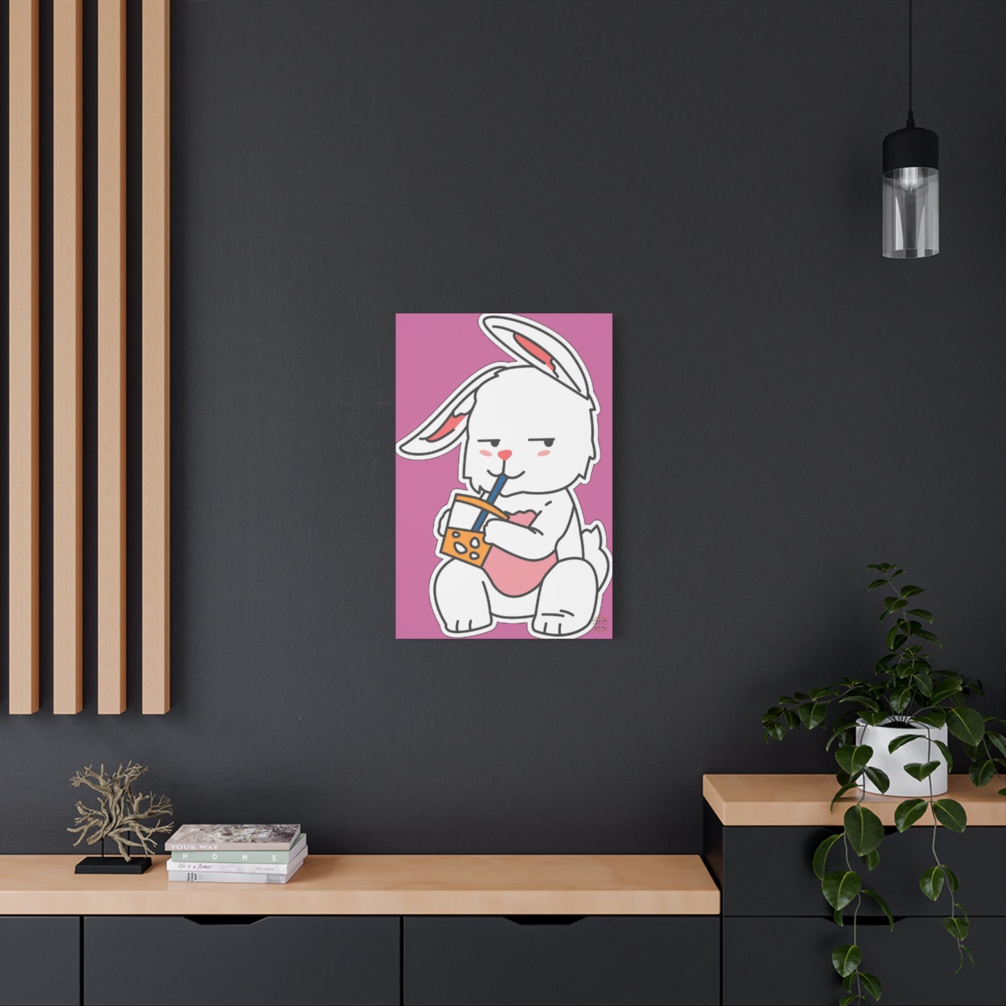 Classic Side Eye Bunny Canvas