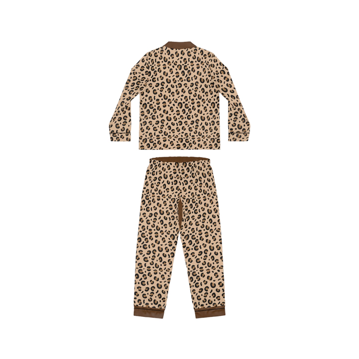 Cheetah Print Women's Satin Pajamas (AOP)