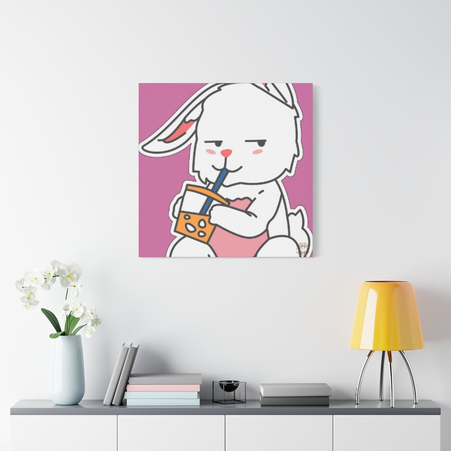 Classic Side Eye Bunny Canvas
