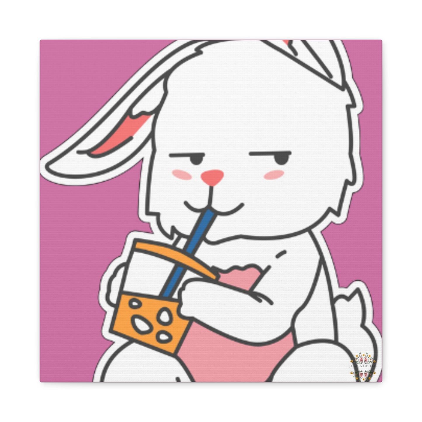 Classic Side Eye Bunny Canvas