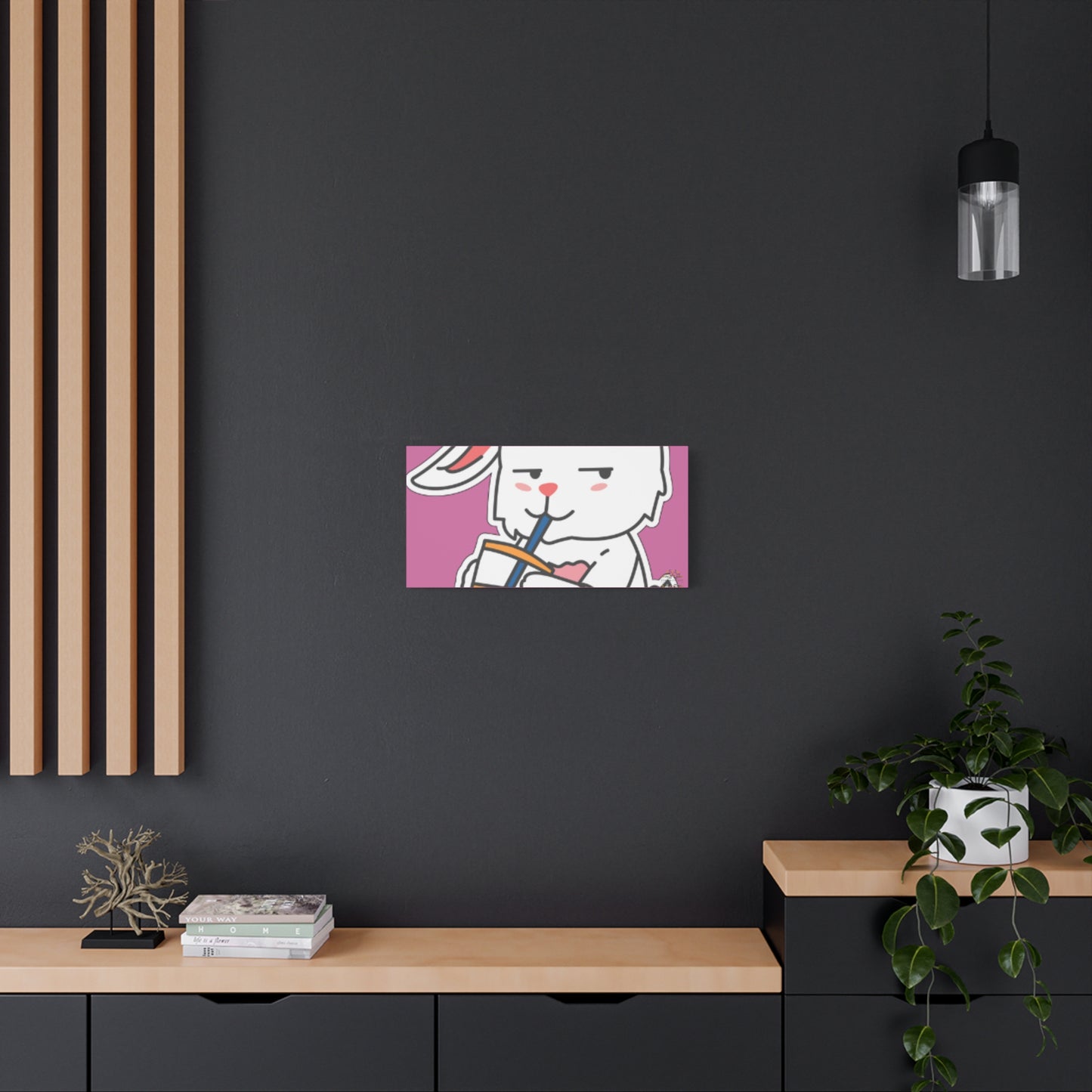 Classic Side Eye Bunny Canvas