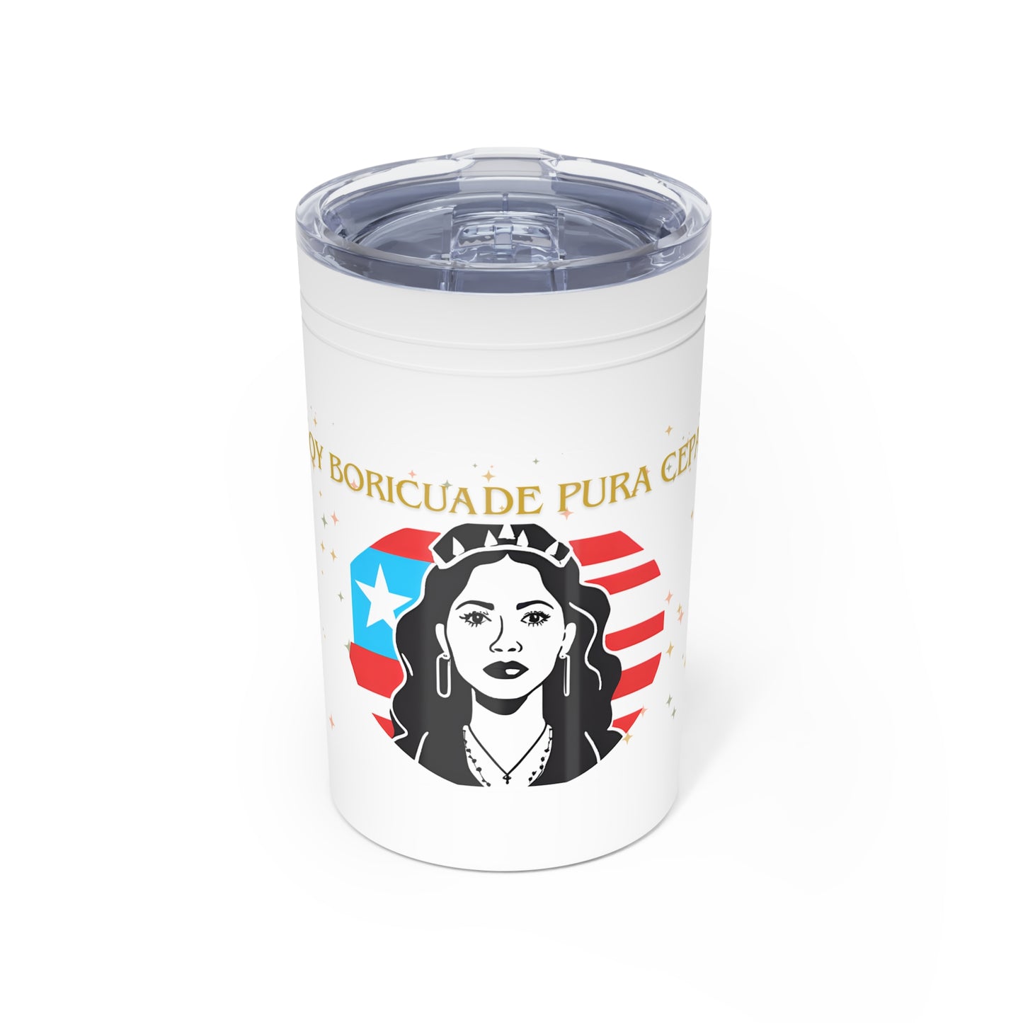 Soy Boricua De Pura Cepa Vacuum Insulated Tumbler, 11oz