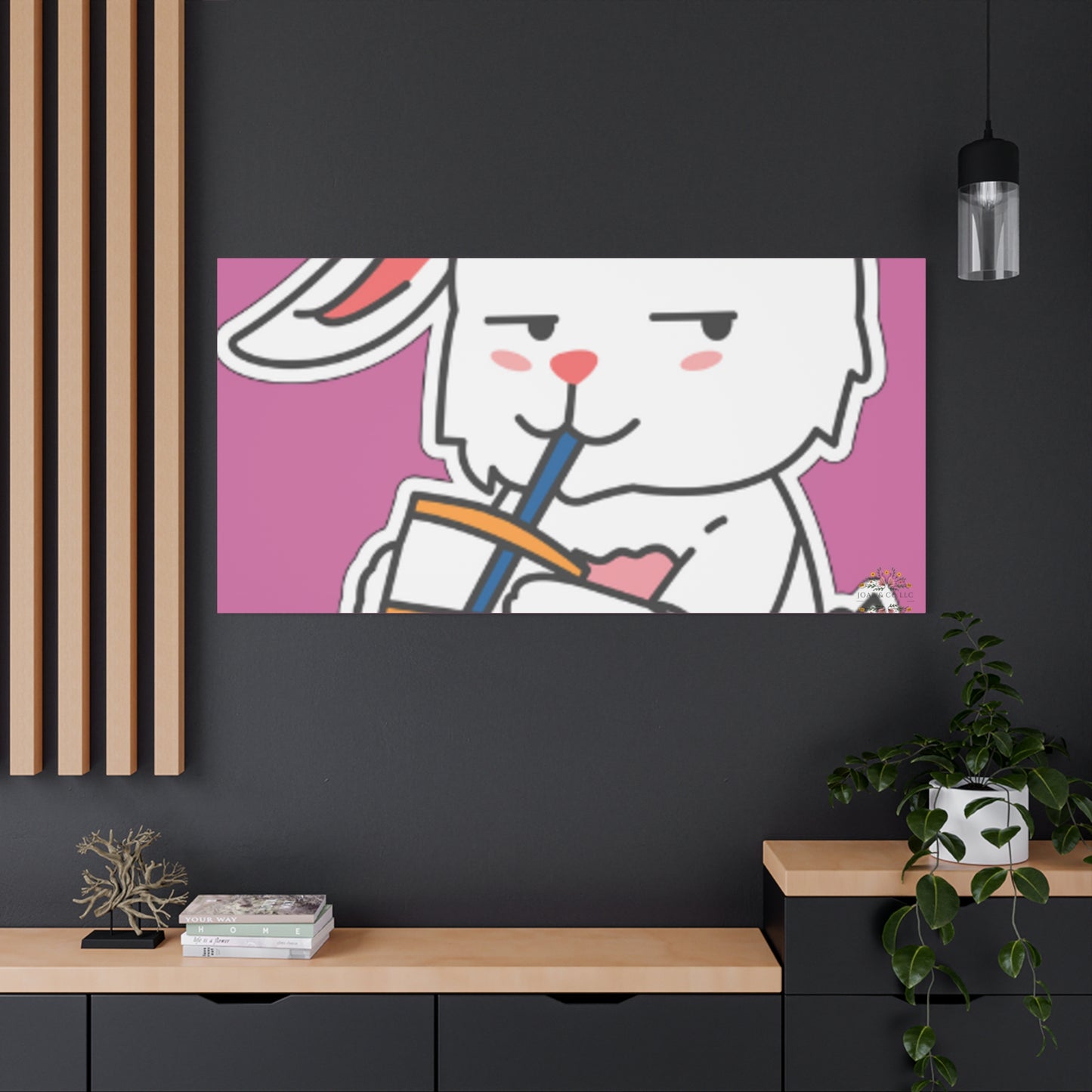 Classic Side Eye Bunny Canvas