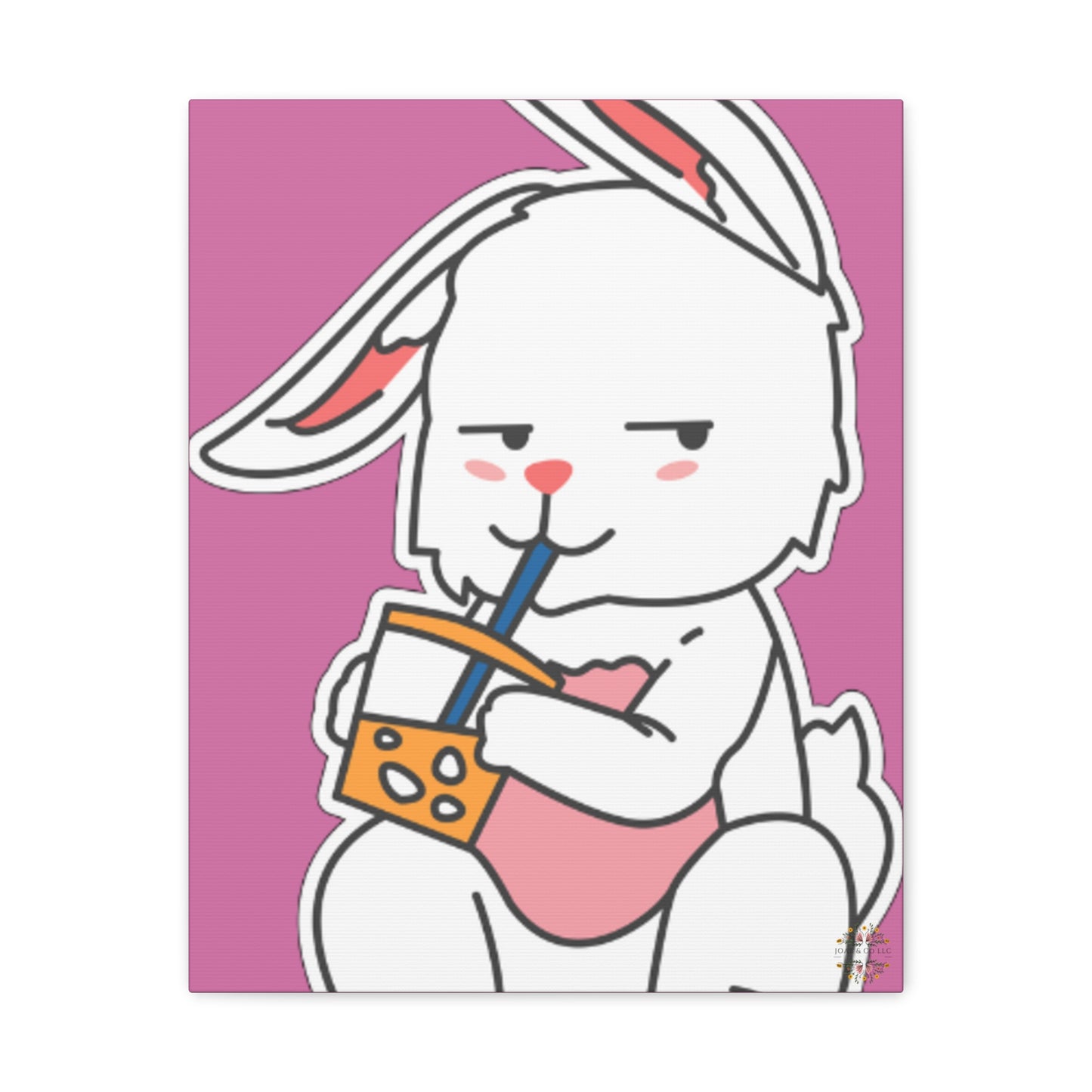 Classic Side Eye Bunny Canvas