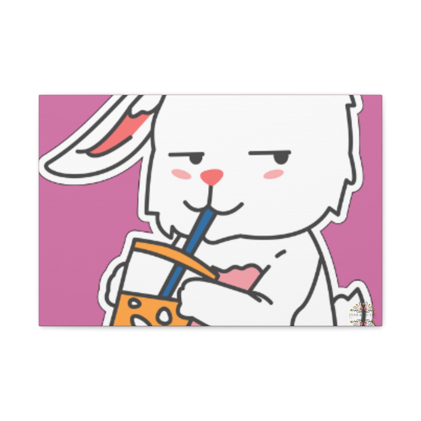 Classic Side Eye Bunny Canvas