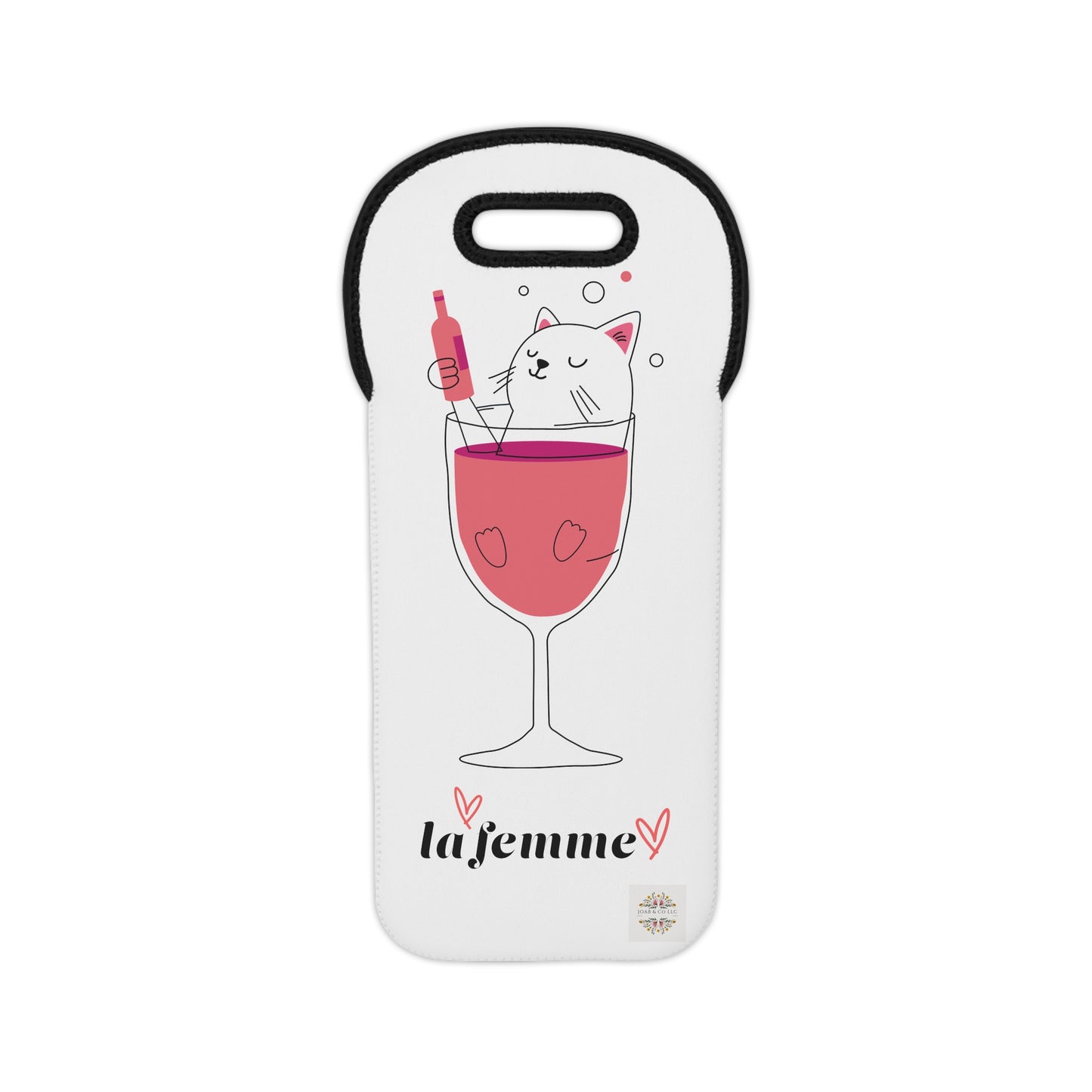 La Femme Cat Wine Tote Bag