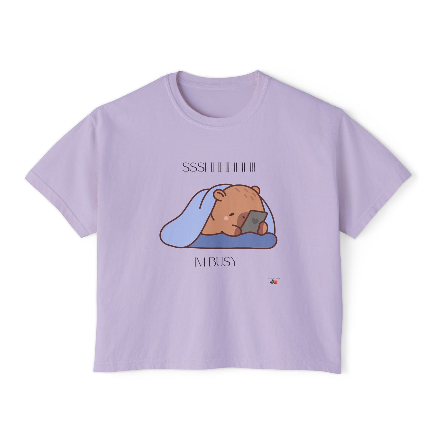 Sshhhh!! Im Busy Women's Boxy Tee