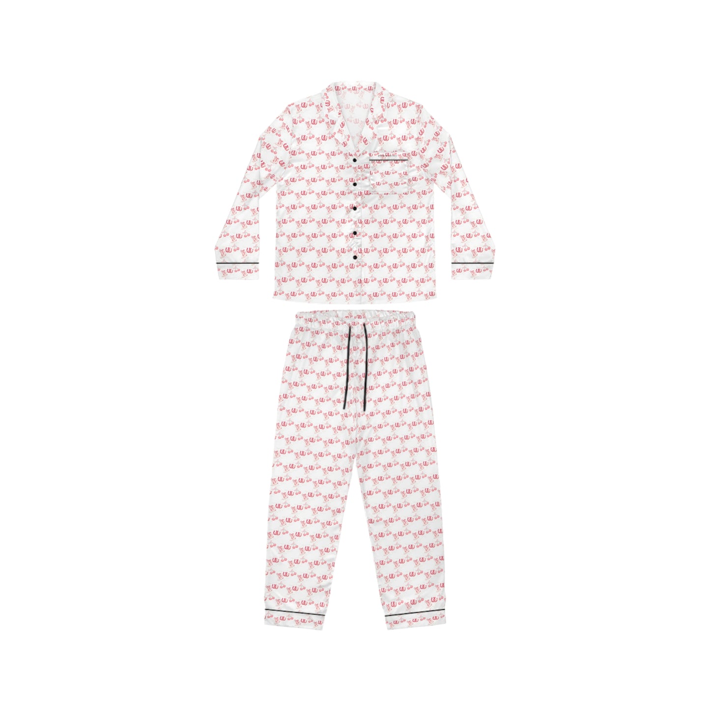 Pink Cowgirl Women's Satin Pajamas (AOP)